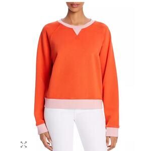 Comune Crewneck Colorblock Sweatshirt Pink/Coral Women's Size M